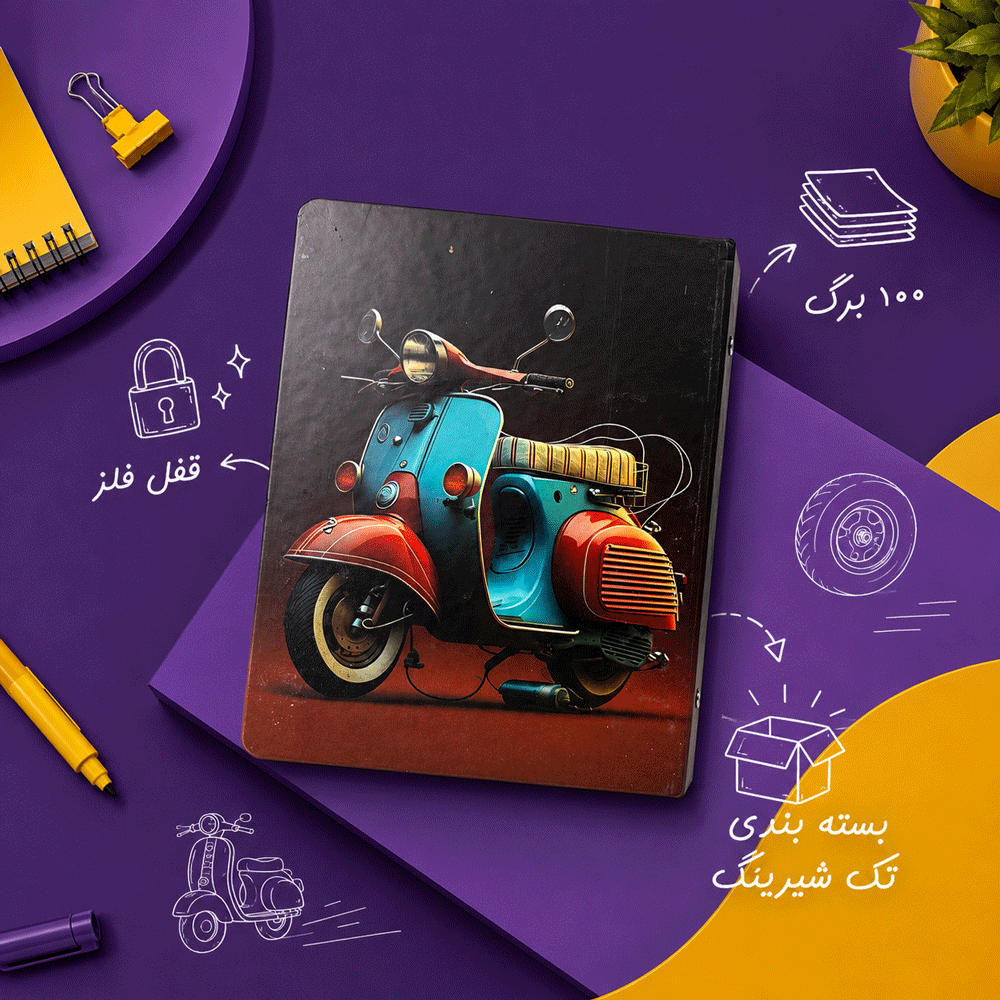 کلاسور 20 حلقه قفل فلز کد 1331 1 تصویر 2