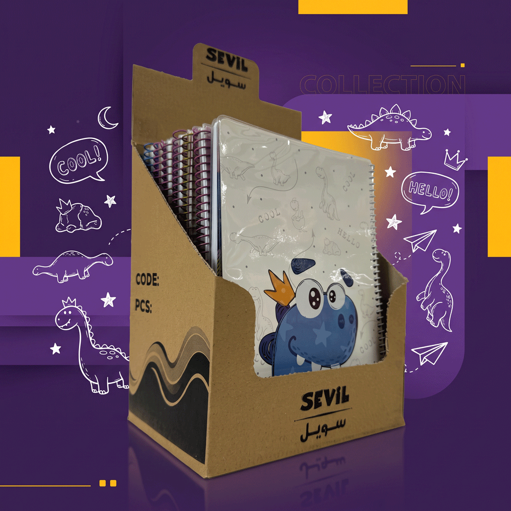 دفتر 50برگ مجلد کیوت کد 860 تصویر 3